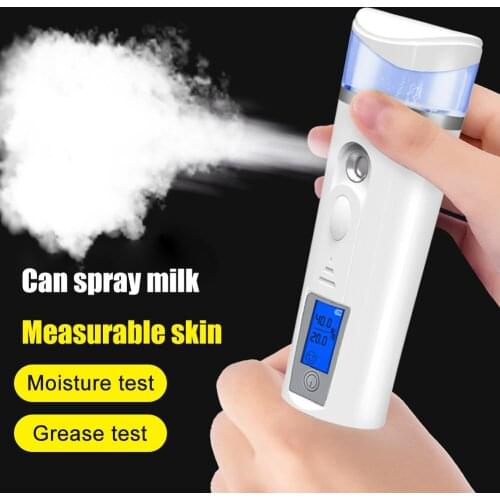 30ml Nano Mist Facial Sprayer Skin Analyzer Machine Nebulizer Beauty Instrument Mini Portable Skin Care Moisturizing Machine