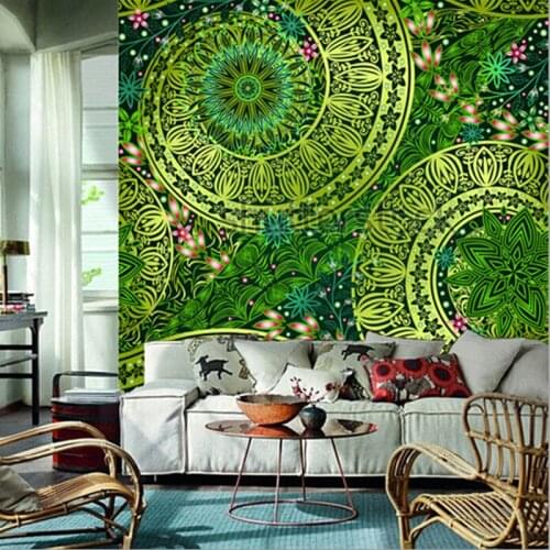 The custom 3D murals,Vintage floral motif ethnic background,living room sofa TV wall bedroom wall paper