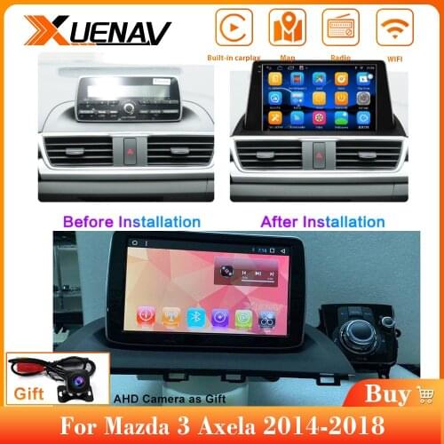 Autoradio player for MAZDA-3 AXELA 2014 Angksela car GPS player for MAZDA 3 car dvd player