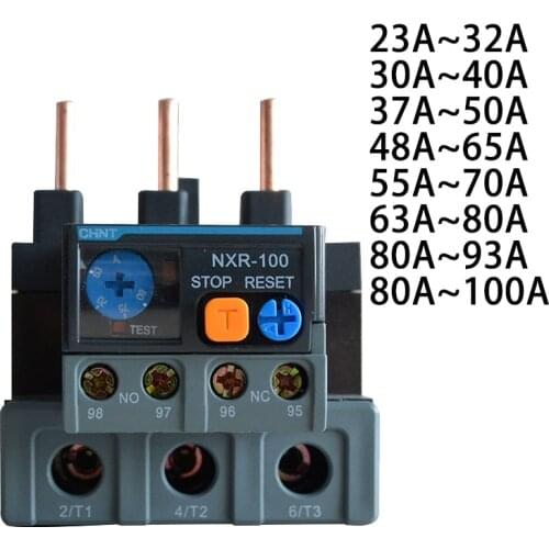 CHINT Maximum AC 690V Thermal overload protector NXR-100 50HZ/60HZ 23A 30A 32A 37A 40A 48A 50A 55A 63A 65A 70A 80A 93A 100A