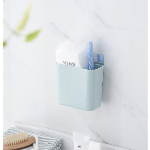 Toothbrush Holder Free Punching Bathroom Suction Wall Hanging Comb Toothpaste Storage Toothbrush Holder Bathroom Accessories