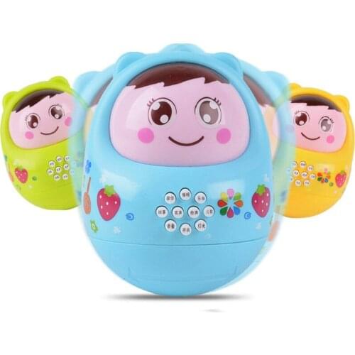 Toys Baby 0-12 months Child Infant Tumbler Rattles Will Sing Baby Infant Doll Music Light Early Educational Kids Newborns
