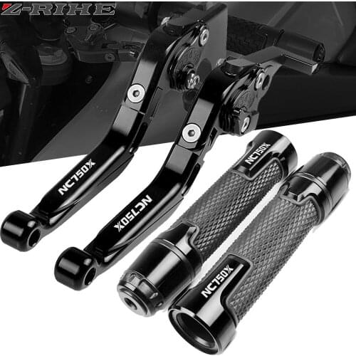 For Honda NC750X NC 750X NC750-X ABS 2016 2017 2018 2019 Motorcycle CNC Foldable Brake Clutch Lever Handle Grips NC 750 X LOGO