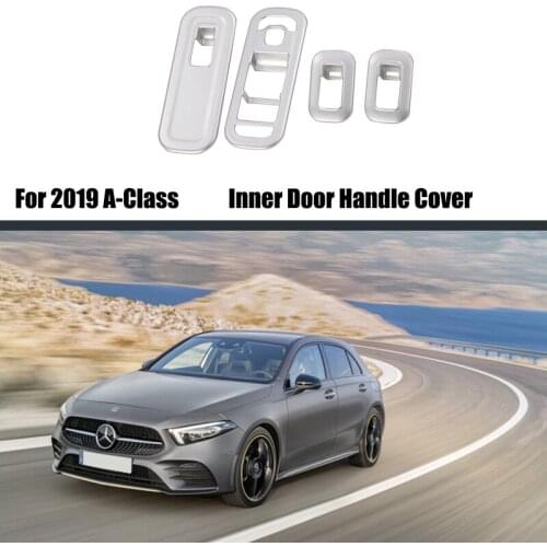 For Mercedes BenA-Class Car Styling Chrome Car inner door handle bowl decoration cover Stickers Auto Accessories
