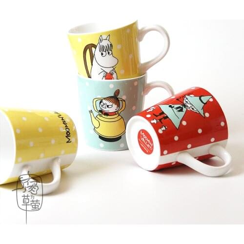 Finland cartoon muumi little my cute dot porcelain caremic coffee mug water milk cup birthday gift mug coffee mugs cute cup