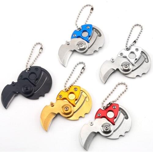 Pocket Fold Mini Knife Gear Peeler Peel Combat Open Camp Coin Outdoor Self Defend EDC Opener Parcel Box Claw Package Letter