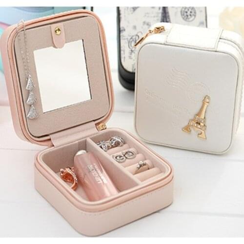 Jewelry Packaging Box Casket Box For Exquisite Makeup Case Cosmetics Beauty Organizer Container Boxes Graduation Birthday Gift