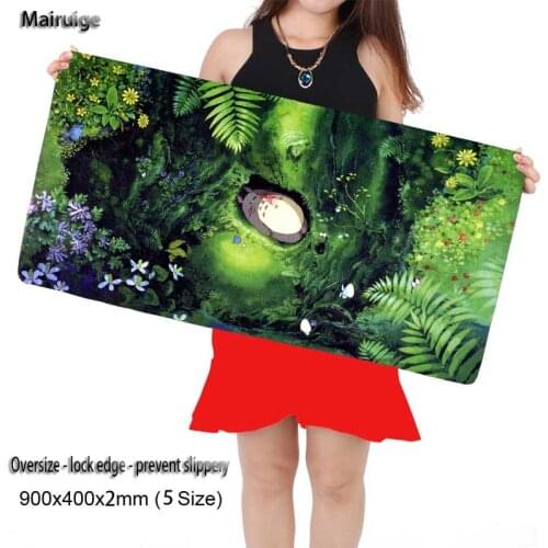 Mairuige Laser Gaming Animation Wholesale Large Game Cat Mouse Pad Mat Laptop Keyboard Mat 900*400*3 for CS GO League of Legends