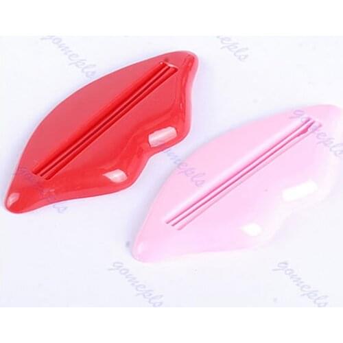 New 2pcs Bathroom Lip Kiss Dispenser Toothpaste Squeezer Home Tool