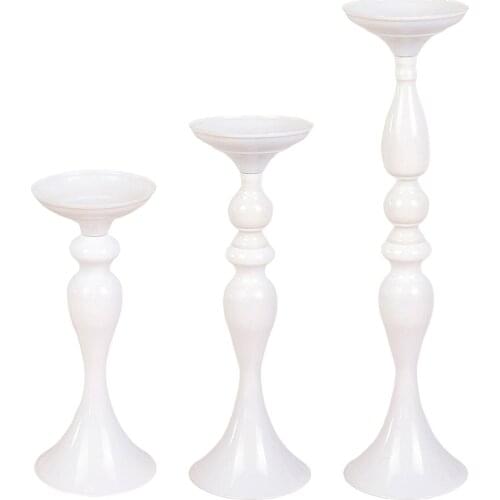 Candle Holder Metallic Candlestick Candelabra Flower Vase Centerpiece Ceremony Party Dinner Event Restaurant Decoration
