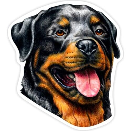 S40285# Various Sizes PVC Decal Rottweiler Car Sticker Waterproof on Bumper Rear Window Laptop Refrigerator Toilet
