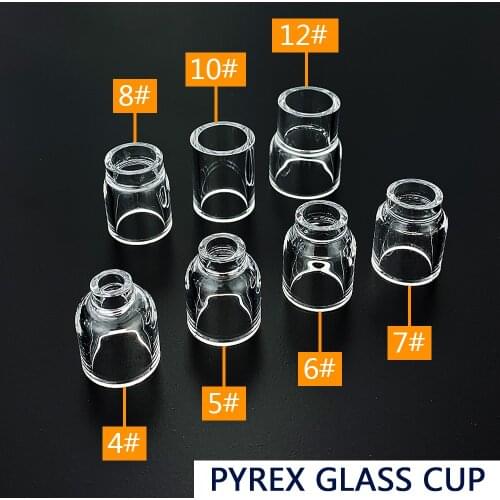 1pcs TIG Welding Torch Stubby Gas Lens #4 #5 #6 #7 #8 #10 #12 Pyrex Glass Set For WP-17/18/26 Is Easy To Assemble And Use
