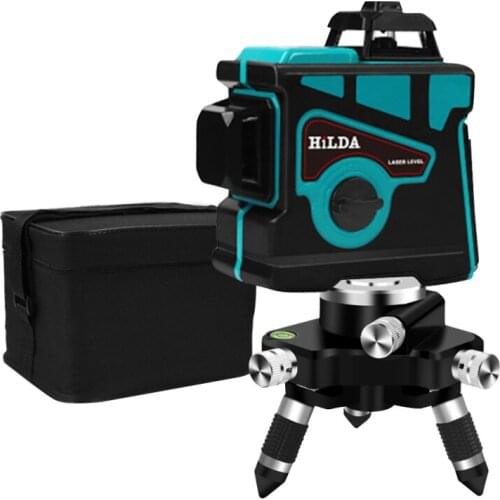 12 Lines 3D Laser Level Self-Leveling 360 Horizontal And Vertical Cross Super Powerful Green Laser Beam Line EU Plug/US Plug