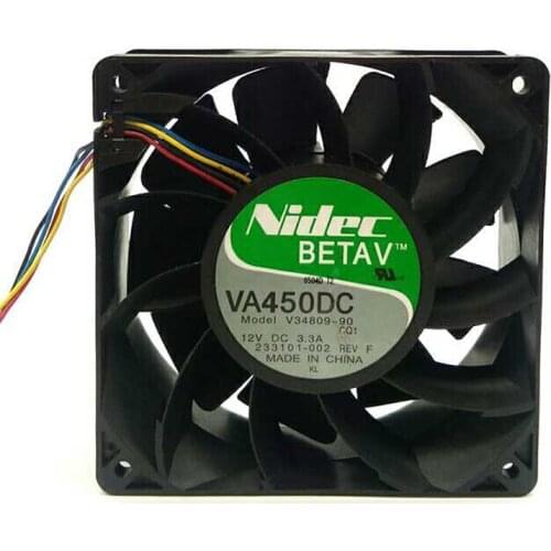 Nidec VA450DC V34809-90 DC 12V 3.3A 12038mm 12cm PWM Function Violent Cooling Fan