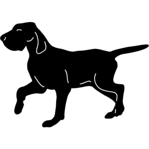 18*12.7CM Bracco Italiano Dog Car Stickers Waterproof Vinyl Decal Car Styling Bumper Accessories Black/Silver S1-0816