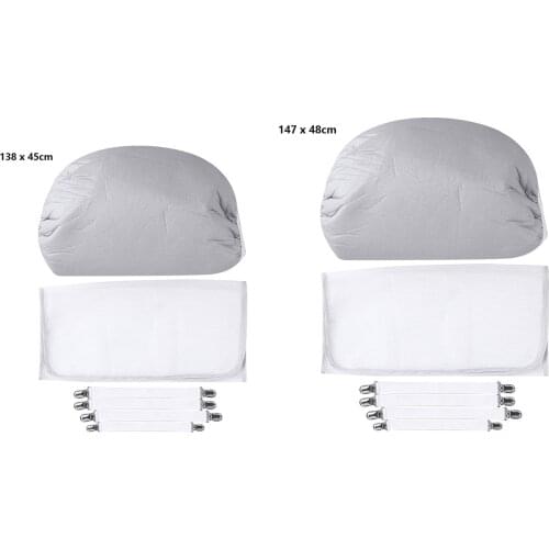 Resists Scorching and Staining Ironing Board Cover with Elasticized Edges Fasteners And Large Protective Scorch Mesh Cloth