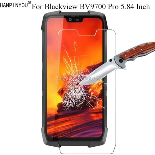 1 Pc / 2 Pcs 9H 2.5D Hard Tough Tempered Glass Screen Protector For Blackview BV9700 Pro 5.84" Protective Film + Clean Tools