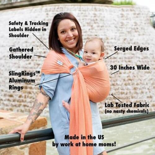 1pc 6 Colors Soft Ring Sling Baby Carrier Pouch Wrap Newborn To Toddler Nursing Carrier Lightly Padded Adjustable Nursing Cover