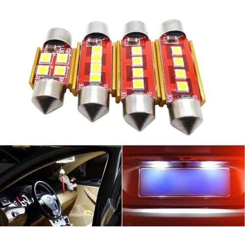 10PCS FESTOON LED BULB C5W C10W Car LED Reading Dome License Plate Lamp White For Toyota Corolla RAV4 Camry Prado Avensis Yaris