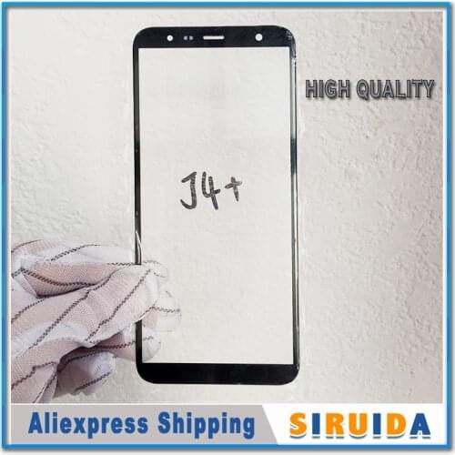 10pcs Perfect Fix LCD Front Outer Lens For For Samsung Galaxy J4 J4plus 2018 Version J400F Broken Touch Screen Glass Replacement