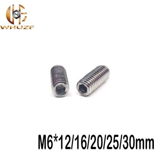 10pcs M6*12/16/20/25/30mm 304 Stainless Steel Beads Steel Ball Tight Spring Ball Plunger Positioning Beads Aberdeen Screws