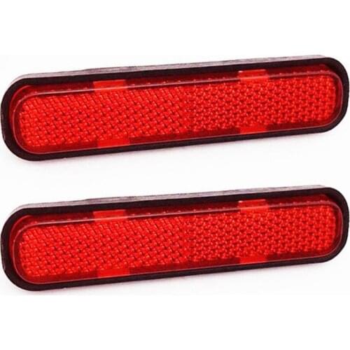 10 Pcs Self Adhesive Stick-on/Screw Reflectors Safety, Safety Reflective Post Reflectors, for Caravan/Trailer/Boat/Motor