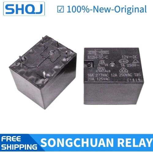 SONGCHUAN RELAY 812H-1C-C 5VDC 812H-1C-C 12VDC 812HM-1C-C 24VDC 812H-1A-C 12VDC Brand new and original relay