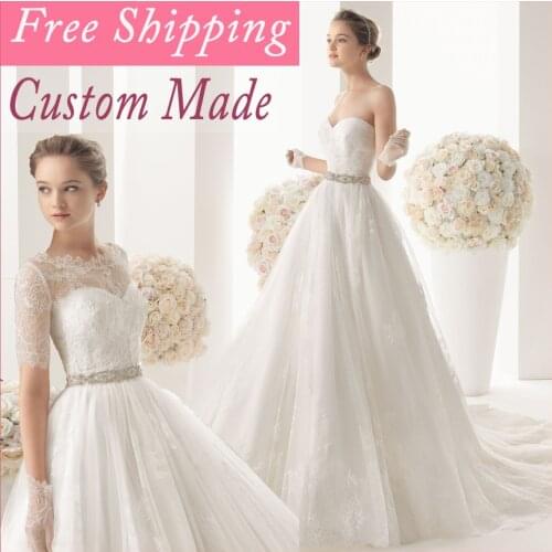 2016 Light Ivory Lace And See Through Wedding Dress With Jackets Peplum Bride Dress Princess Free Fast Shipping Organza MH240