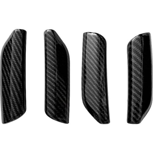 4PCS for Q3 2019 2020 2021 Car Inner Door Handle Cover Trim Carbon Fiber ABS Decorative Frame Car Interior Accessories