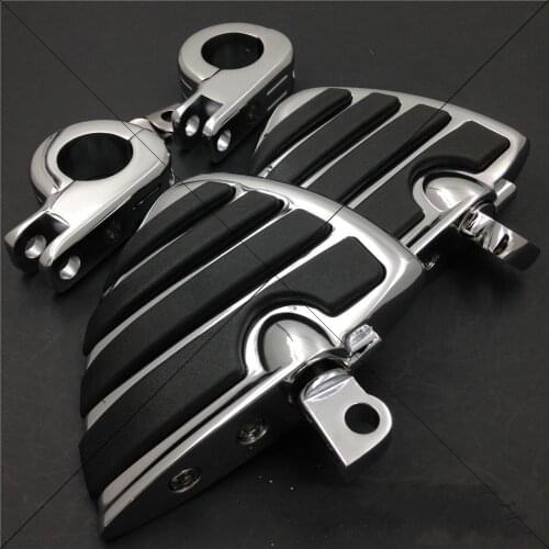 Aftermarket free shipping motorcycle parts Front 1 1/4" Wing rubber Footpegs Male P Clamps for Honda Sportste 883 xl1200 1340