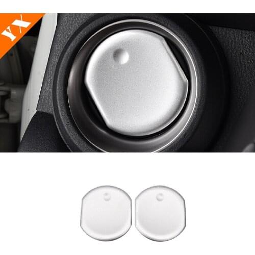 For Toyota RAV4 2016 2017 2018 Accessories Silver Car air conditioner outlet switch panel control Sticker cover interior product