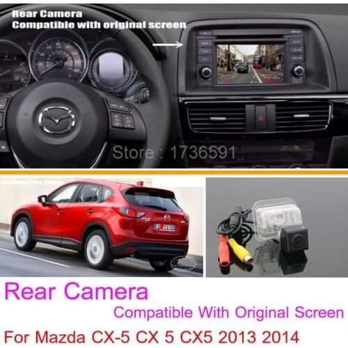 Car Rearview Camera Connect Original Screen FOR Mazda CX5 CX-5 CX 5 2013 2014 / Reverse Backup Camera RCA Adapter Connector