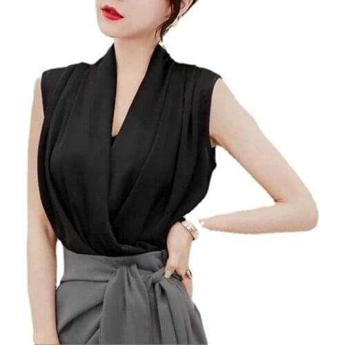 S-2XL Autumn Fashion Button Up Satin Silk Shirt Vintage Blouse Women White Lady Long Sleeves Female Loose Street Shirts