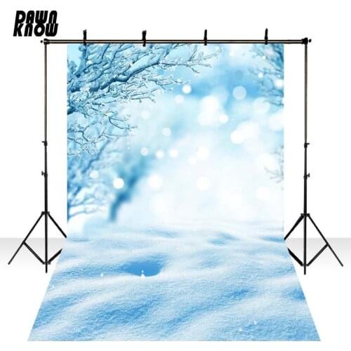 DAWNKNOW Christmas Snow Wonderland Background Photography Backdrop Fotografia Celebrate Children Photocall Photo Studio GY244