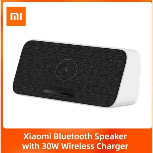 Xiaomi Bluetooth 5.0 Speaker Fast Wireless Charger 30W MAX Home Music Speakers With Microphone HD Call For iPhone Samsung Xiaomi