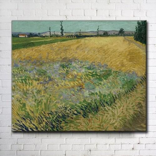 Impression Van farmland landscape canvas printings oil painting printed on canvas home wall art decoration pictures no frame