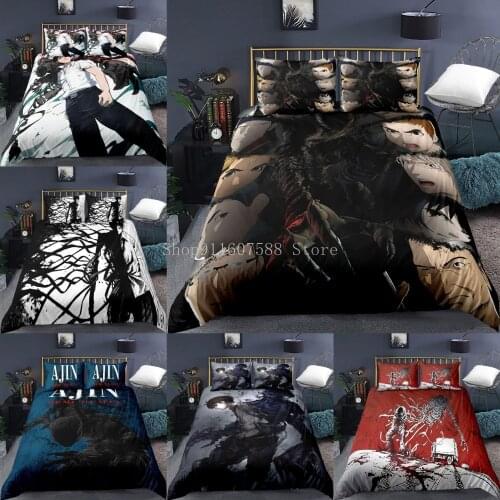 3D Demi Human Bedding Set Cool Anime Duvet Covers Pillowcases Boys Comforter Bedding Sets Customized Bed Linen Bedclothes