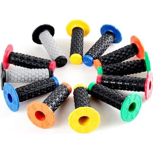 Motorcycle taper Grips motocross Grip Handle Bar DIRT PIT BIKE 7/8" HANDLEBAR RUBBER GEL Dual Density MX Grips