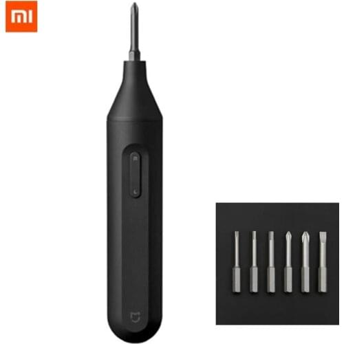 Stock Xiaomi Mijia Electric/Manual Screwdriver Integrated Screw Driver 1500mAh Rechargeable W/6 S2 Electric Screw Bits Set New