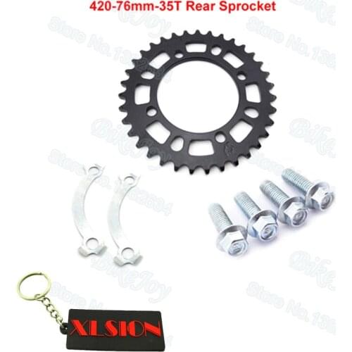 New Rear Sprocket 420 76mm 35T Tooth For SDG hub wheel Pit Dirt Bikes Pitmotards