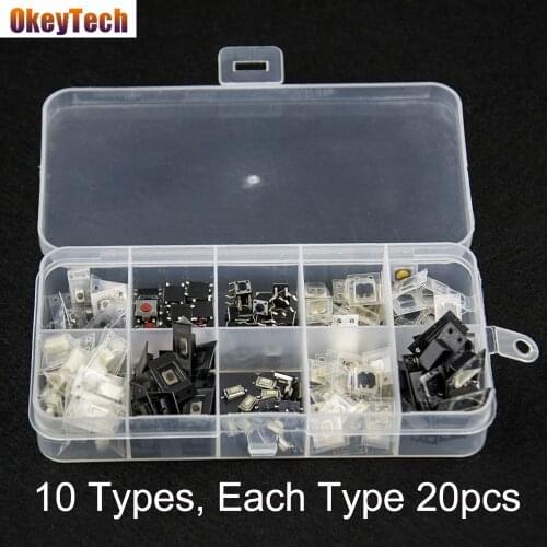 OkeyTech High Quality 200PCS/Lot Car key Micro Switches for Hyundai Nissan Honda Toyota Kia Auto Key Accessories