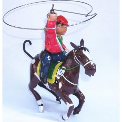 Antique Style Tin toys Robots wind up toys for the children home decor metal craft MS418 cowboy