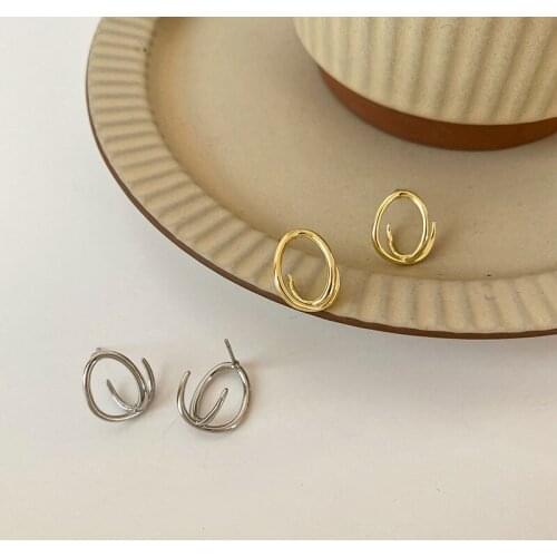 Miuoxion Wholesale Retro Ellipse Cross Earrings Exquisite Personality Jewelry For Women Feature Namour Charm Gift All Seasons