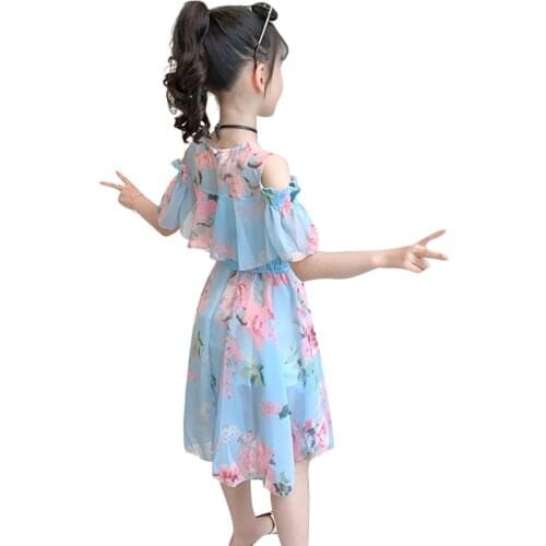 Dress For Girls Bohemia Style Dress For Girl Summer Dress Kids Casual Style Costume Girl 6 8 10 12 14