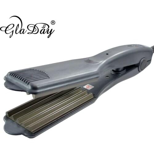 Gladay Profissional Hair Wave Iron 1.75"inch Corrugated Curling Irons For Beauty Salon Hair Crimper Iron Crimping Styles