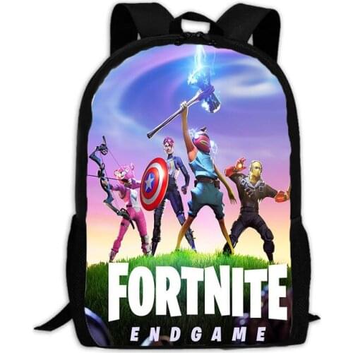 16inch Game Fortnites School Bag High Capacity Nylon Waterproof Backpack For Teenagers Cartoon Action Backpack