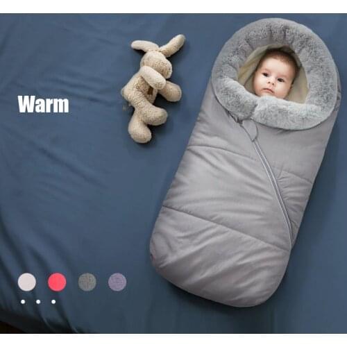 Baby Stroller Sleeping Bag Envelope Warm For Newborn Thicken Water Windproof Infant Swaddle Sleepsaks Cotton Envelopes Cocoon