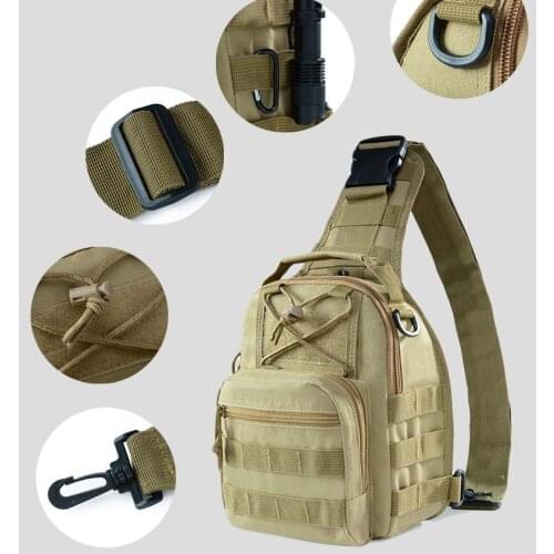Outdoor Shoulder Diagonal Small Bag Camping Outdoor Multifunction Travel Hiking Mountaineering Bag Tactical Military Chest Pack