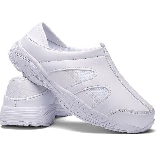 Light Flat Shoes Women Platform Ladies Shoes Woman White Nursing Shoes Loafers Slip On Moccasins Women Flats Sneakers