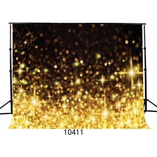 Golden Sparkles Background Vinyl Photography Backdrops Computer Printed Backgrounds for Photo studio Party for Wedding Children